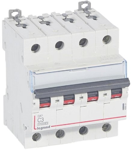 Выключатель автоматический Legrand DX3-E 10000 4п 3А C 16кА картинка